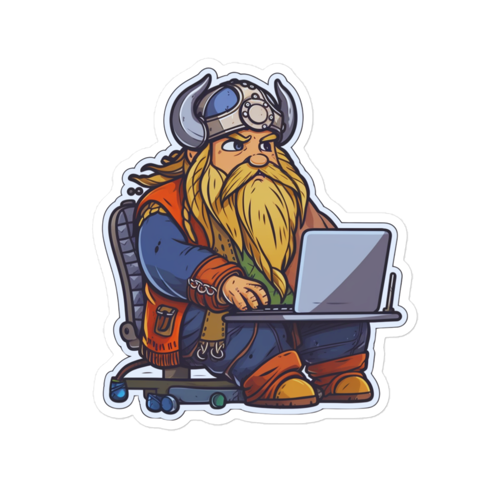 Bubble-free stickers - viking