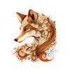 Bubble-free stickers, fox from a fairy tale - Radiant Art of Radiant Group