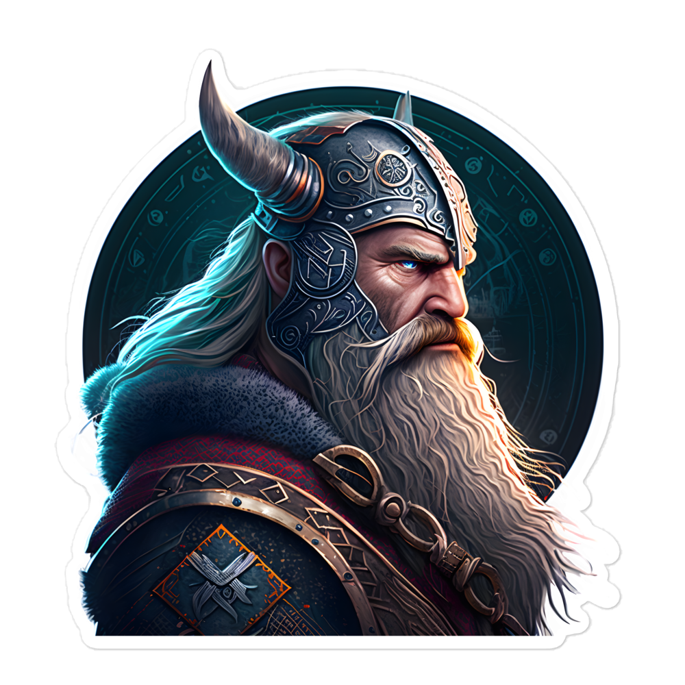 Bubble-free stickers, viking