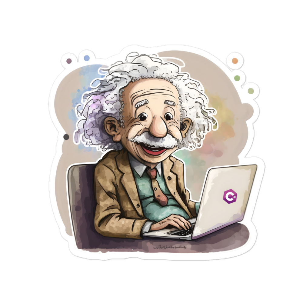 Bubble-free stickers, einstein programmer
