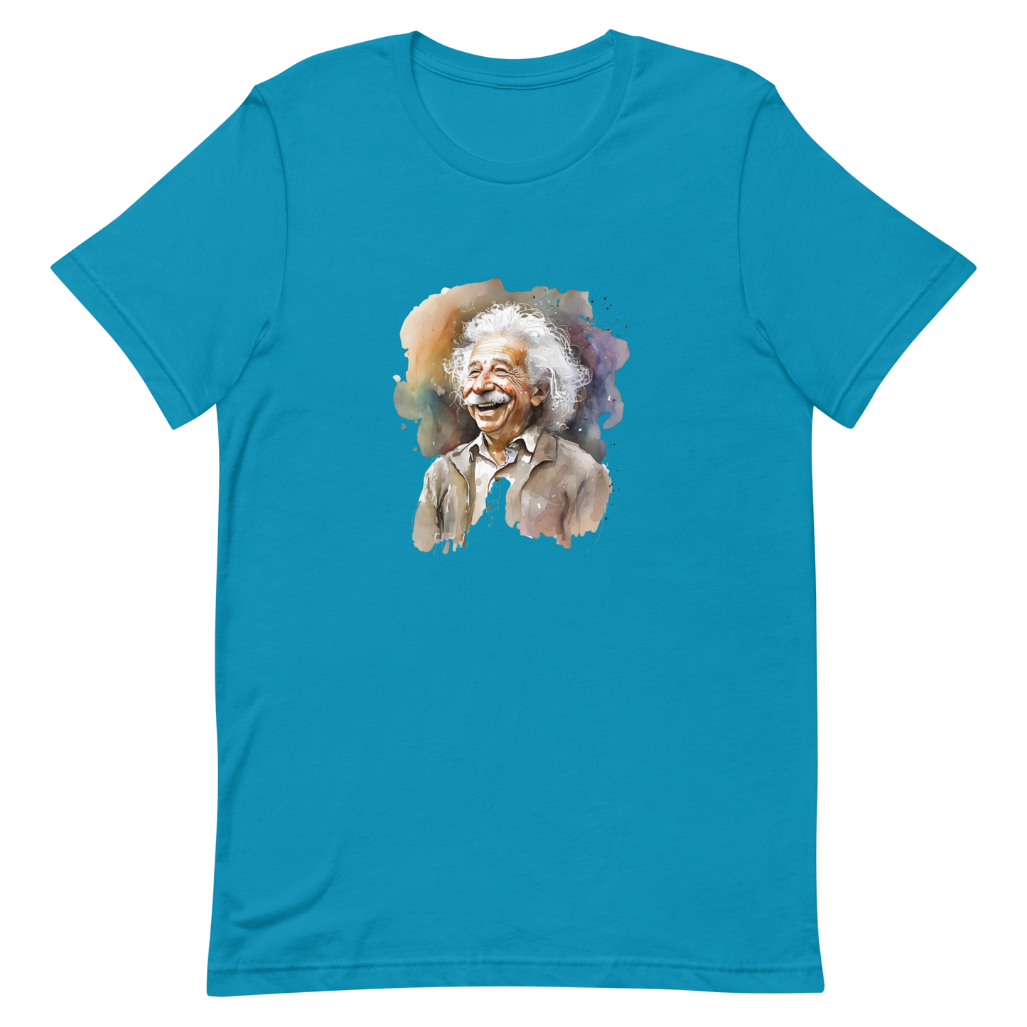 Unisex t-shirt with laughing Einstein
