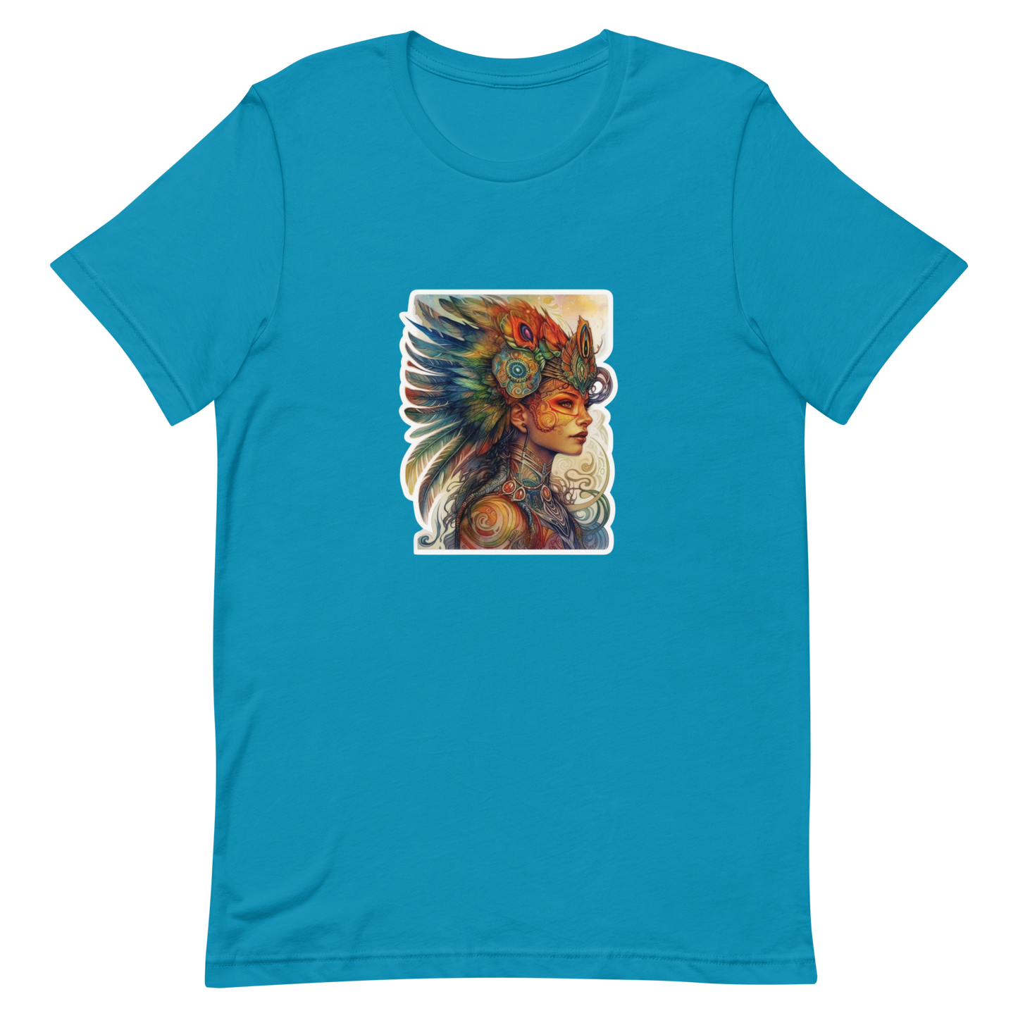 Unisex t-shirt with a beautiful phoenix woman
