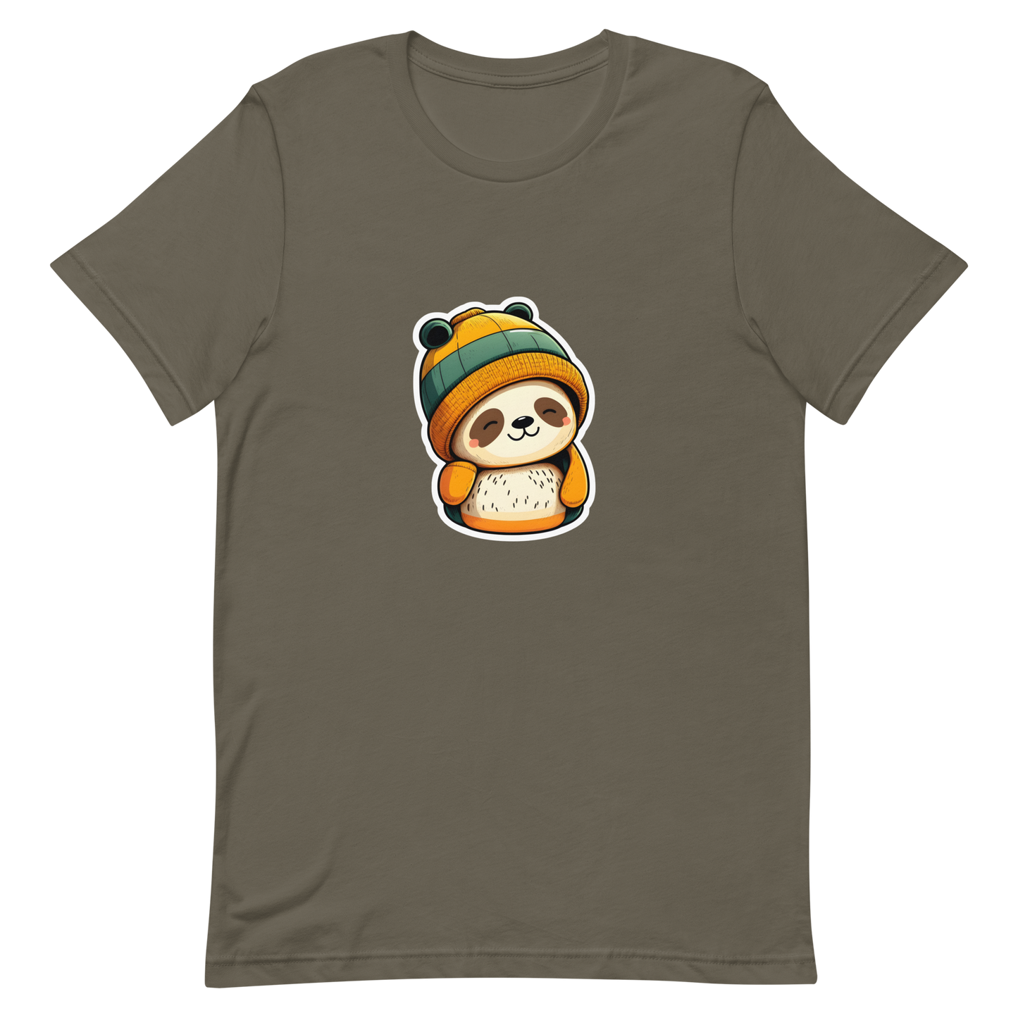 Unisex t-shirt with cute panda in the hat