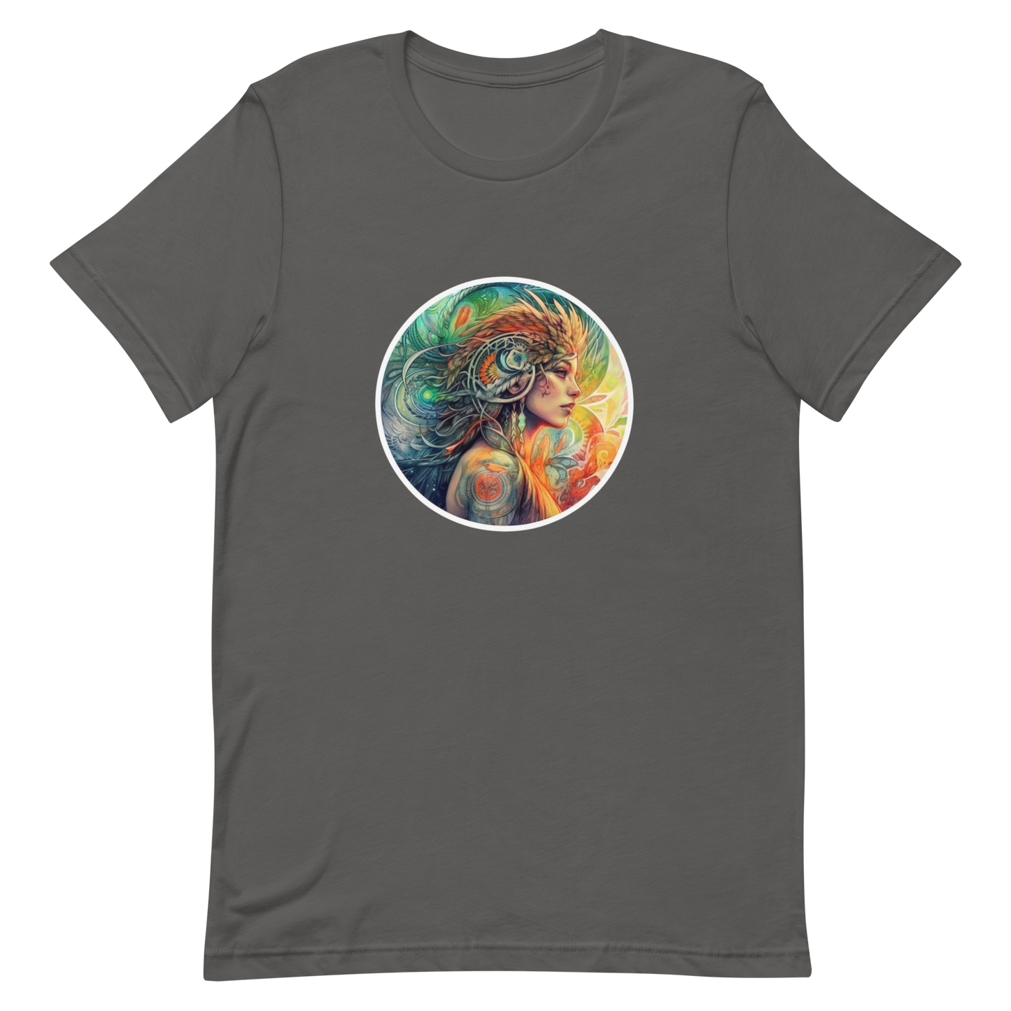 Unisex t-shirt with beautiful phoenix-woman