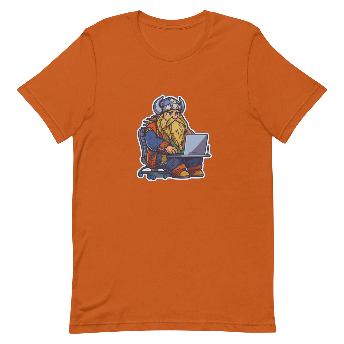 Unisex t-shirt with viking-programmer