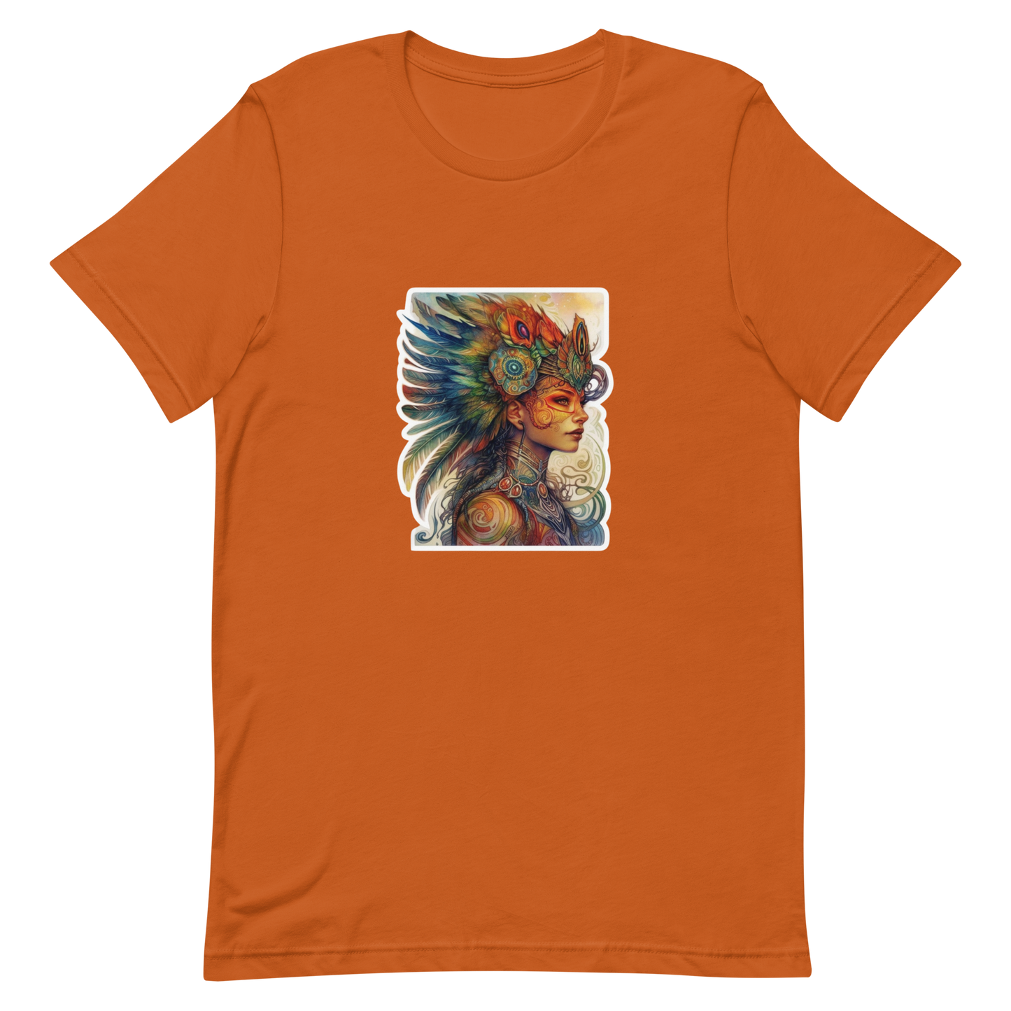 Unisex t-shirt with a beautiful phoenix woman