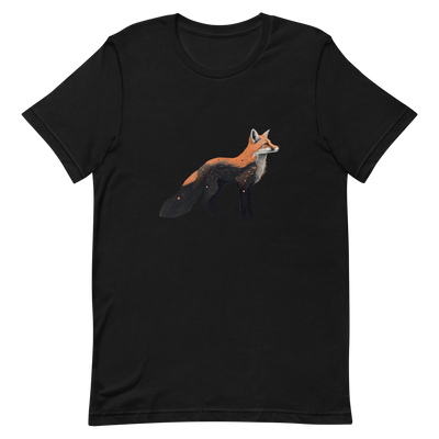 Unisex t-shirt with cosmic fox - Radiant Art of Radiant Group