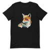 Unisex t-shirt with fox in patchwork style - Radiant Art of Radiant Group