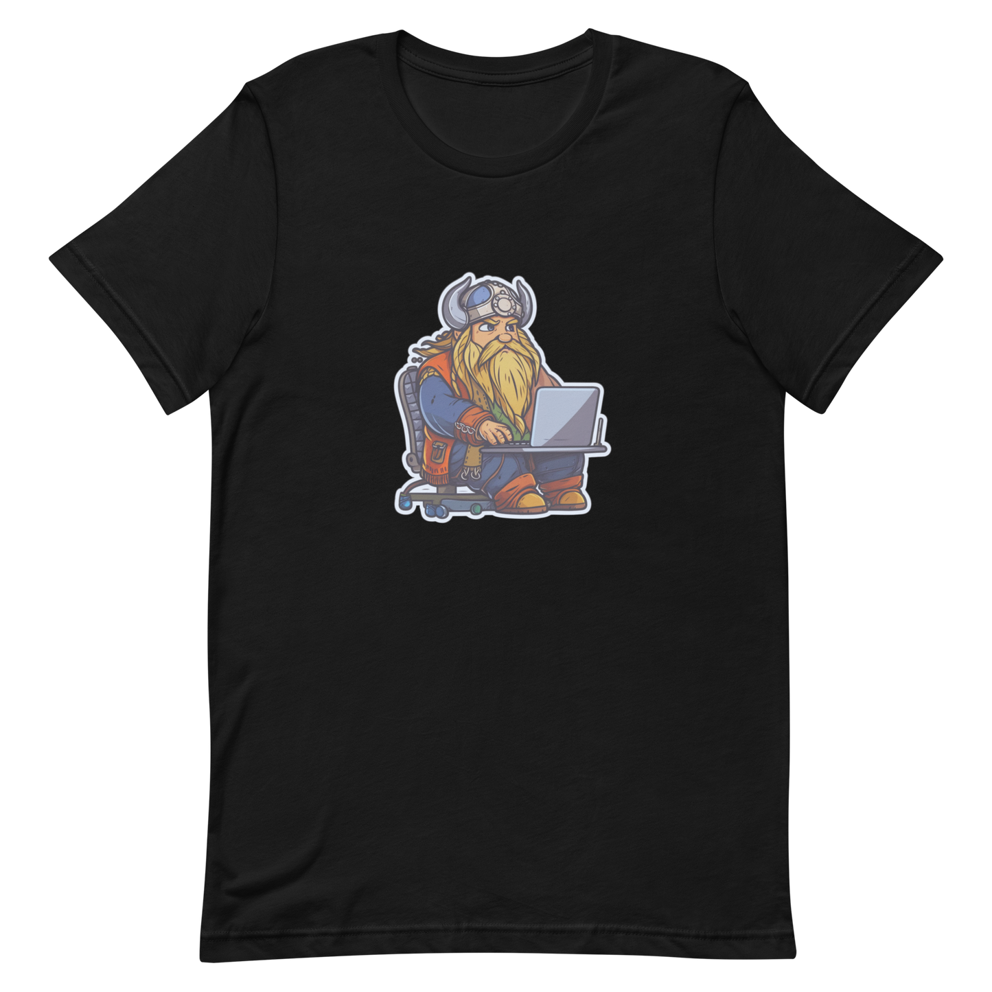 Unisex t-shirt with viking-programmer