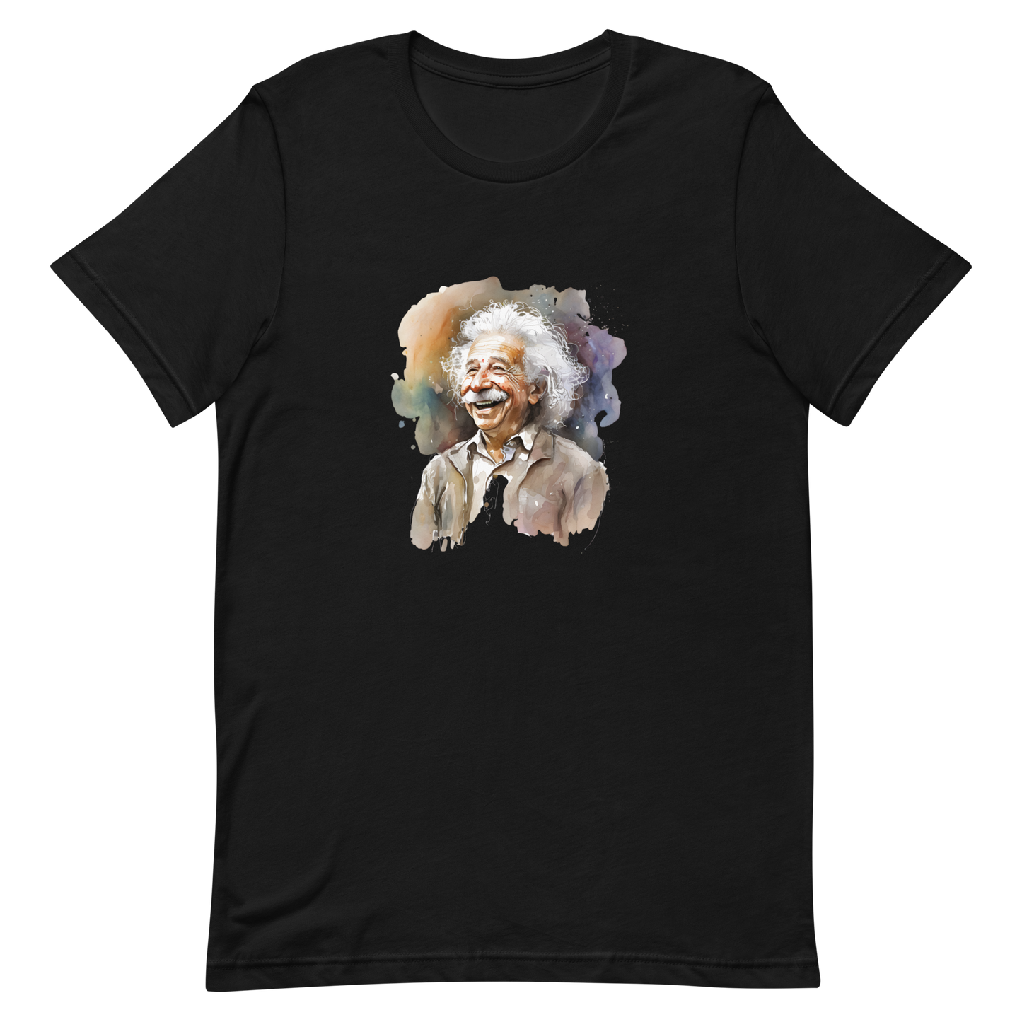 Unisex t-shirt with laughing Einstein