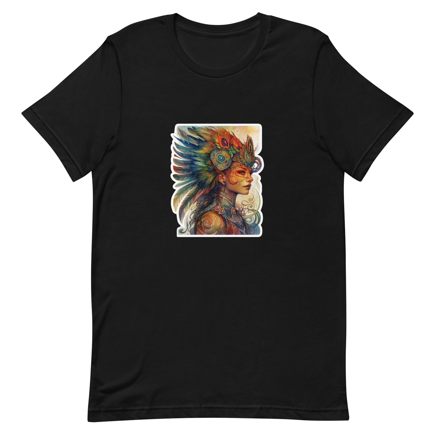Unisex t-shirt with a beautiful phoenix woman