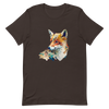Unisex t-shirt with fox in patchwork style - Radiant Art of Radiant Group