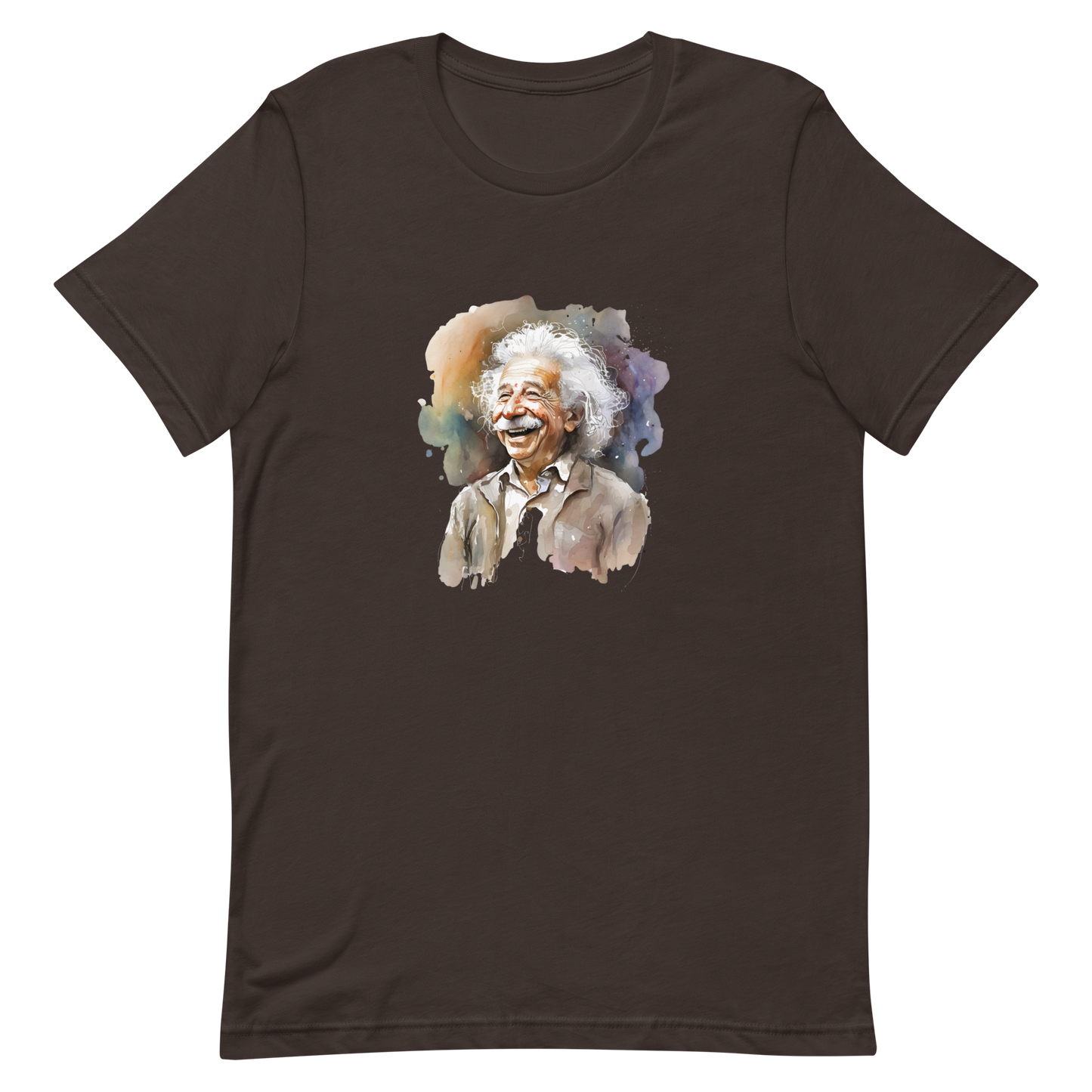 Unisex t-shirt with laughing Einstein