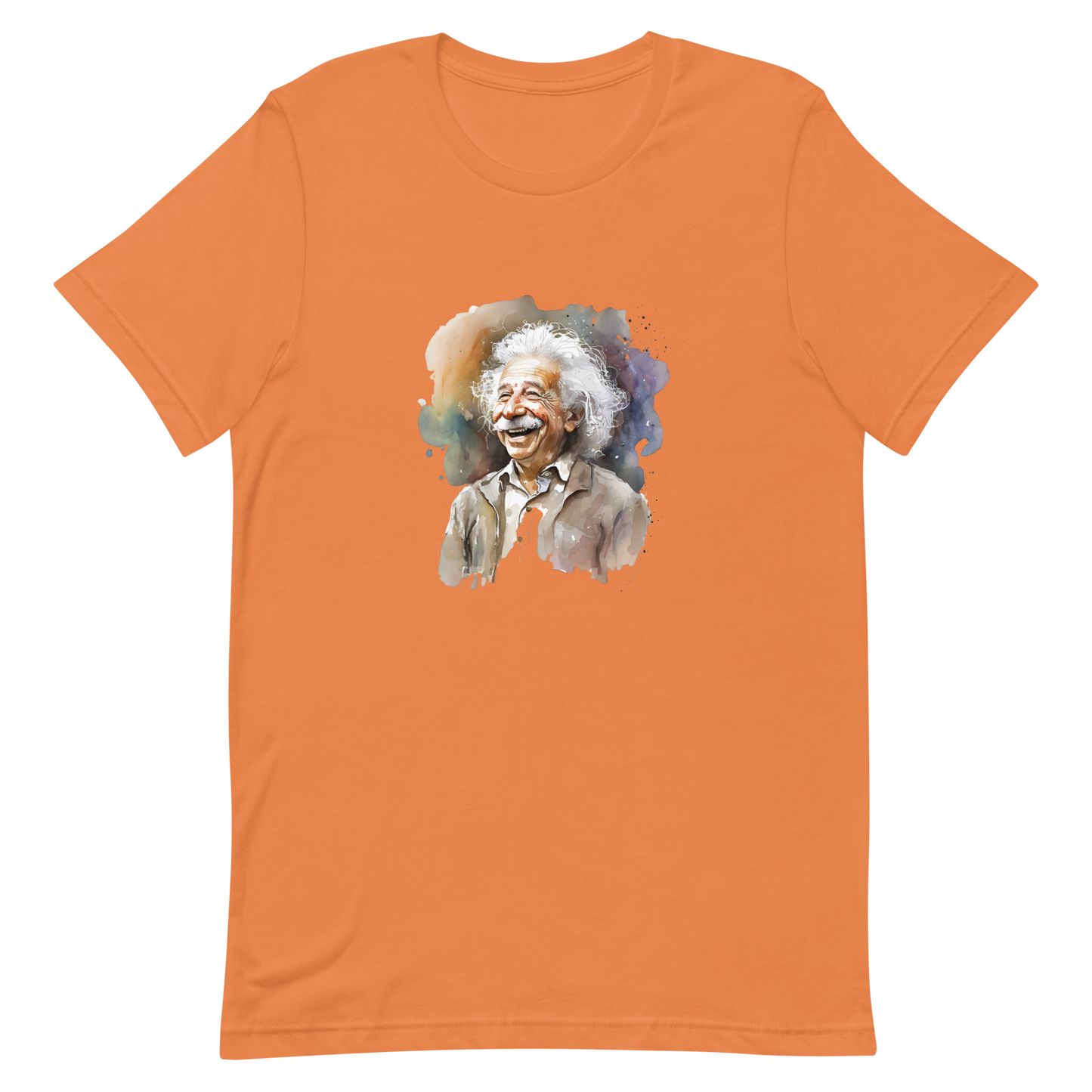 Unisex t-shirt with laughing Einstein