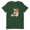 Unisex t-shirt with fox in patchwork style - Radiant Art of Radiant Group