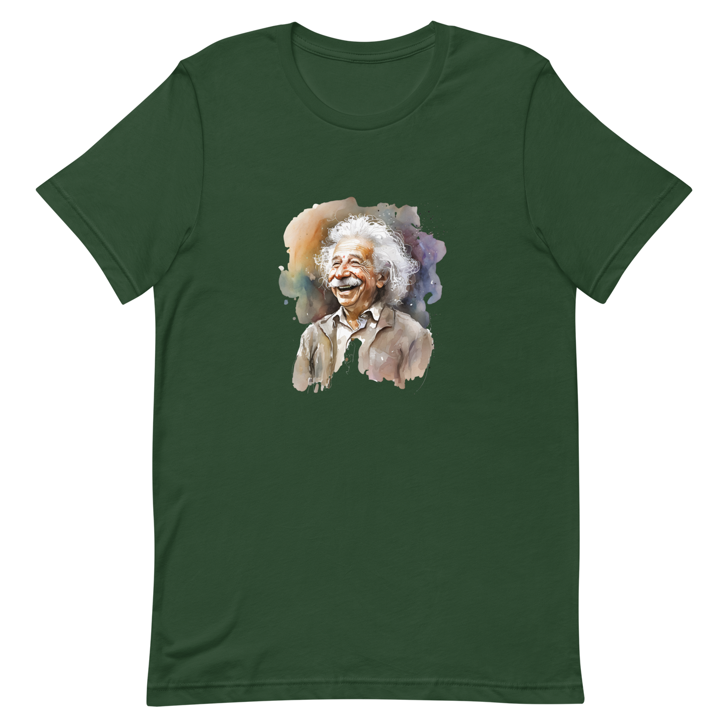 Unisex t-shirt with laughing Einstein