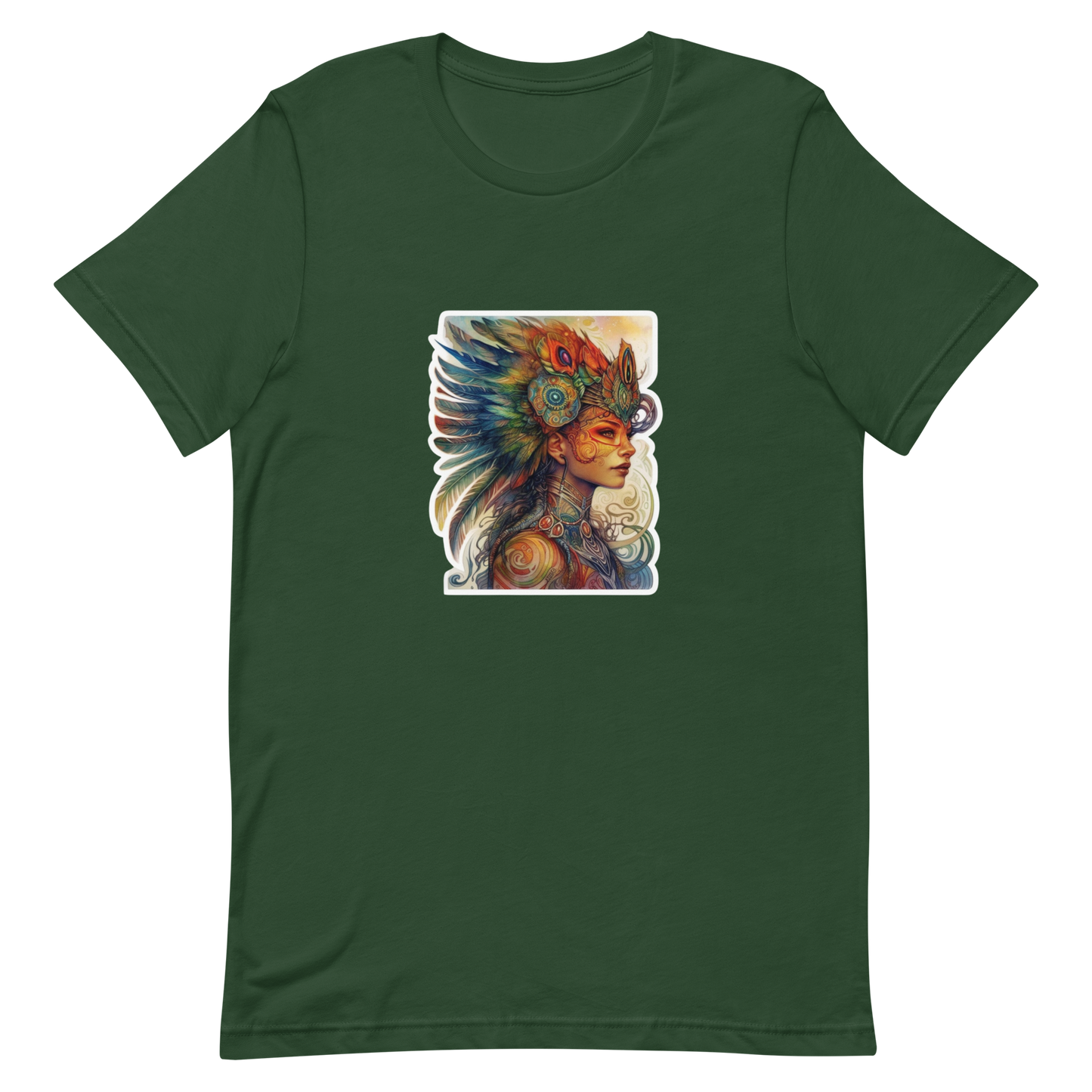 Unisex t-shirt with a beautiful phoenix woman