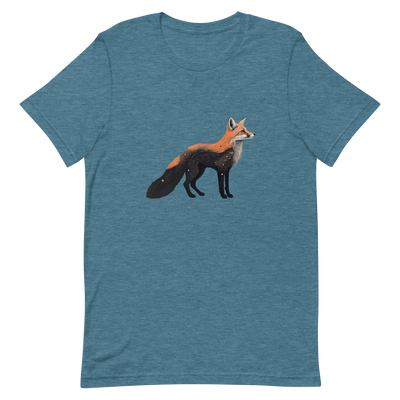 Unisex t-shirt with cosmic fox - Radiant Art of Radiant Group