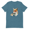 Unisex t-shirt with fox in patchwork style - Radiant Art of Radiant Group