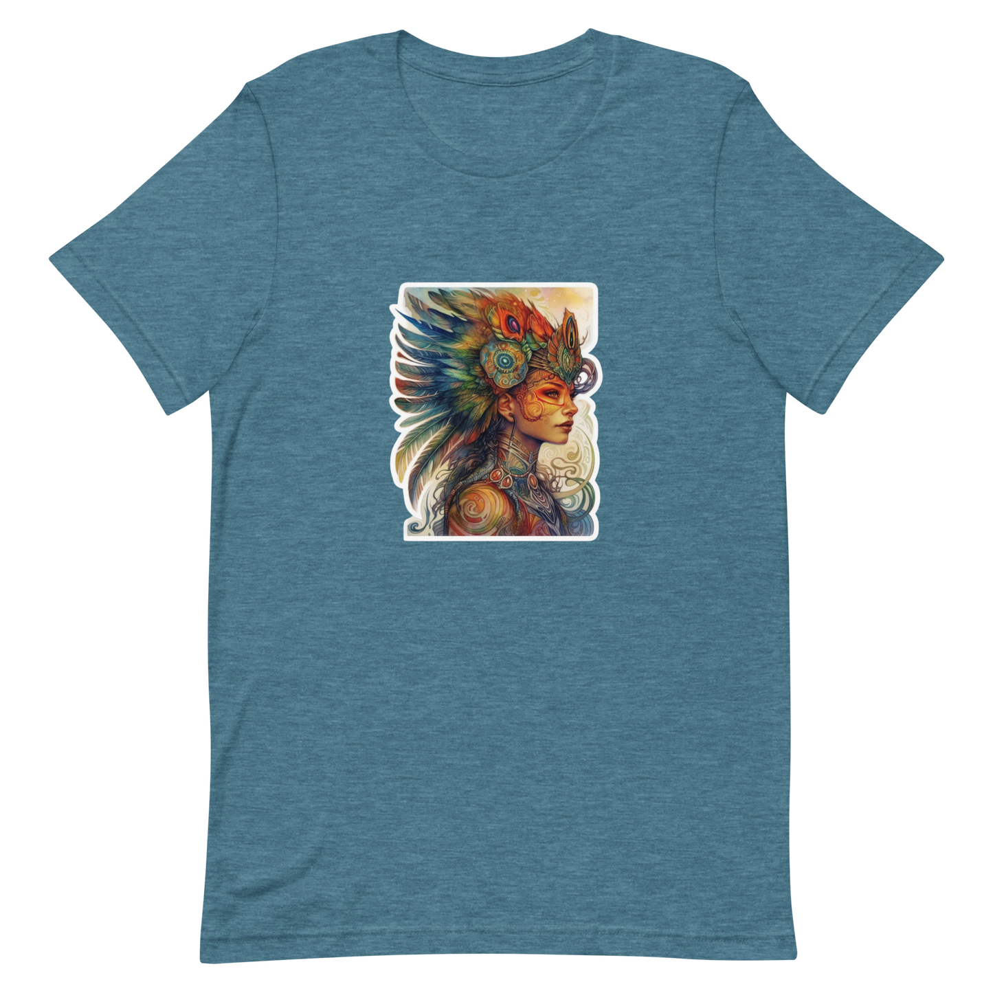 Unisex t-shirt with a beautiful phoenix woman