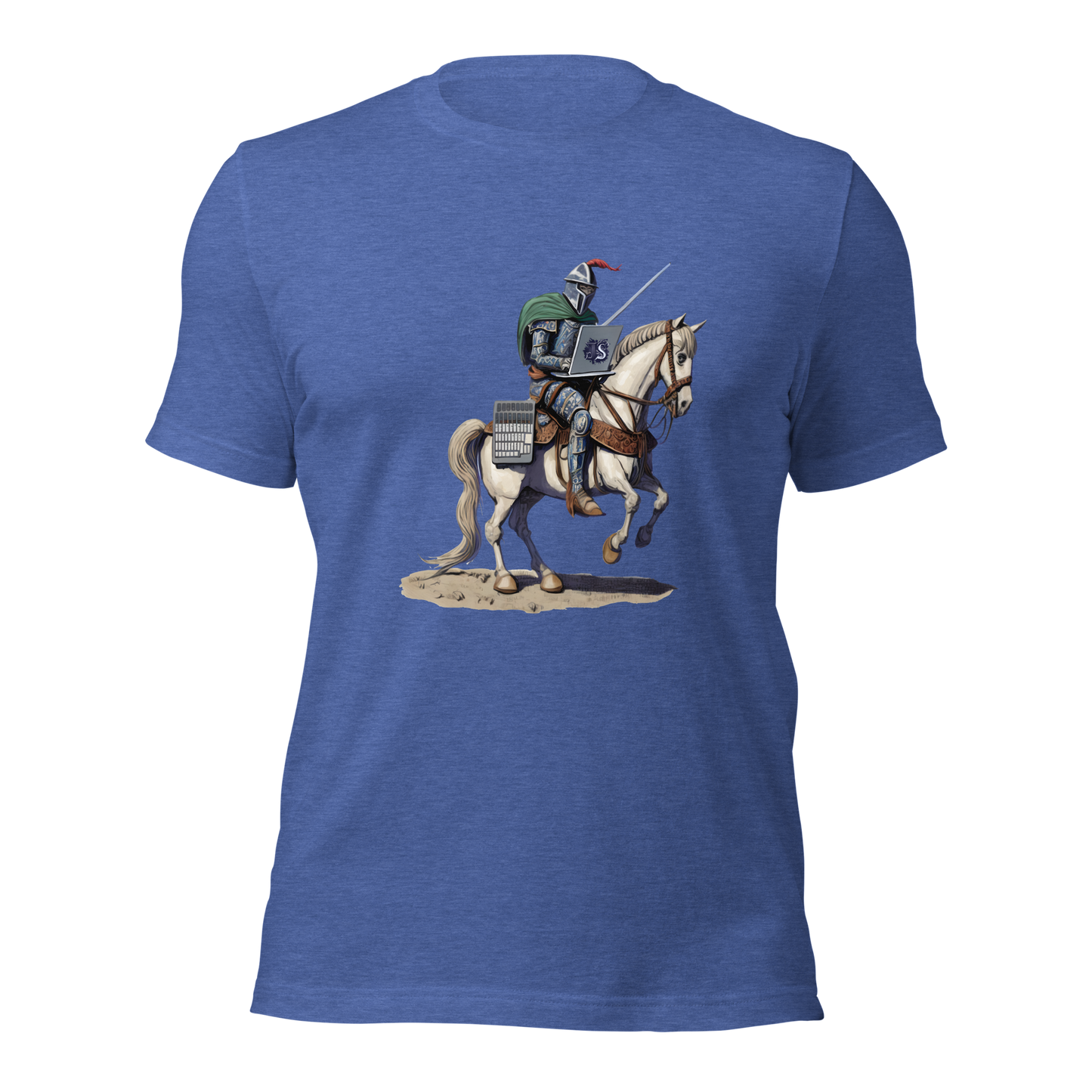 Unisex t-shirt with knight-programmer