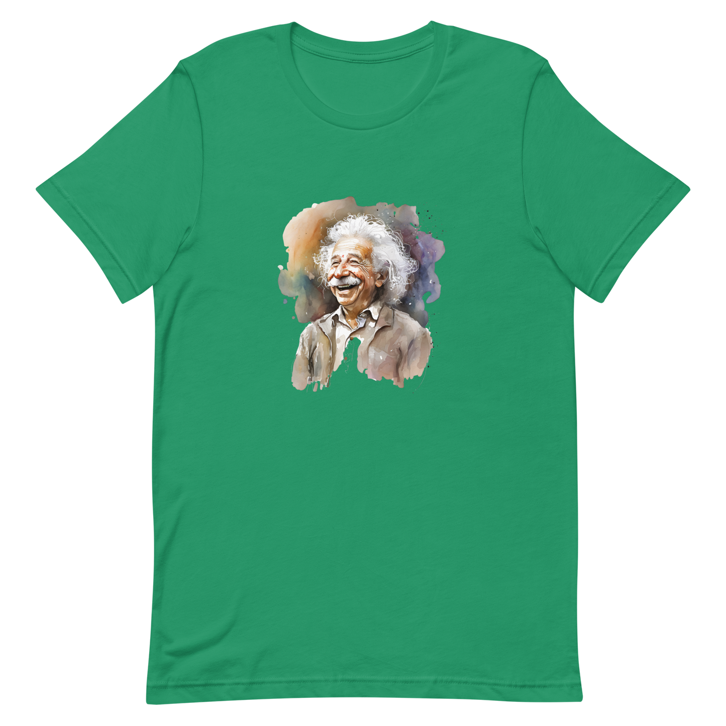 Unisex t-shirt with laughing Einstein