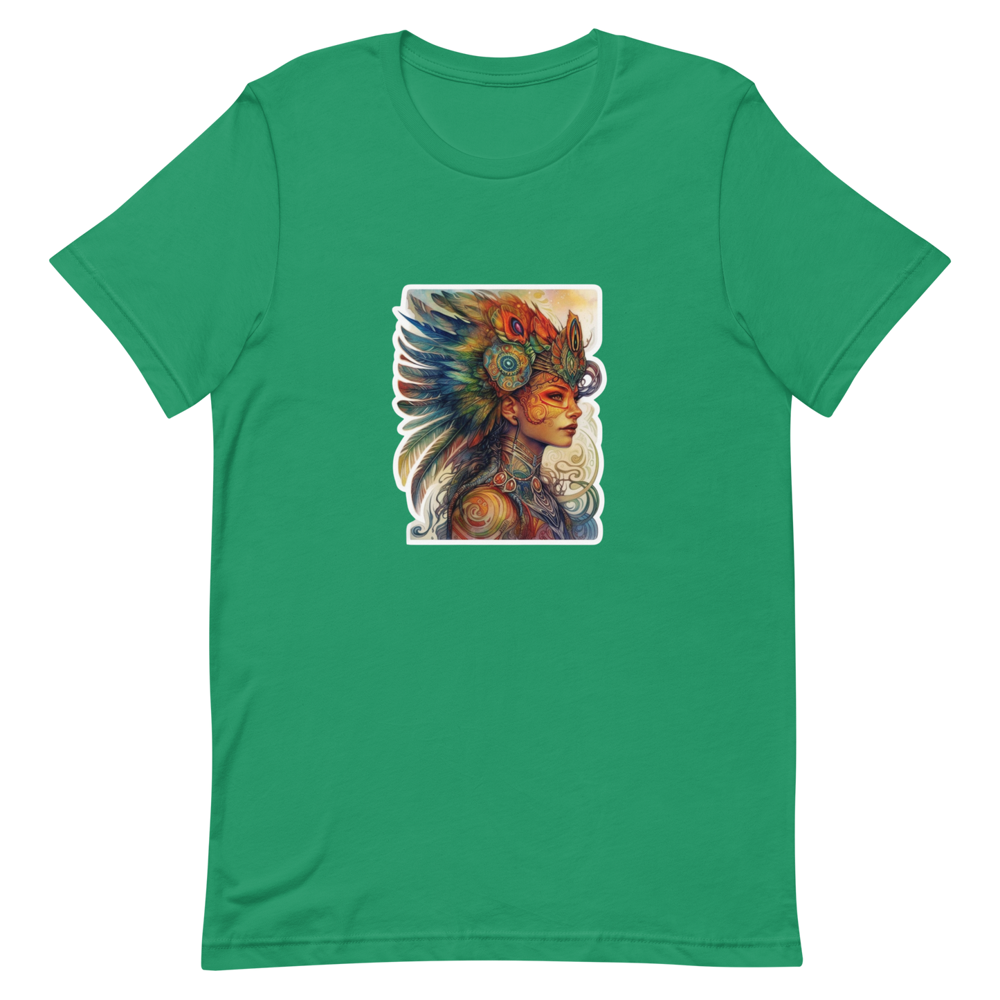 Unisex t-shirt with a beautiful phoenix woman