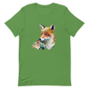 Unisex t-shirt with fox in patchwork style - Radiant Art of Radiant Group