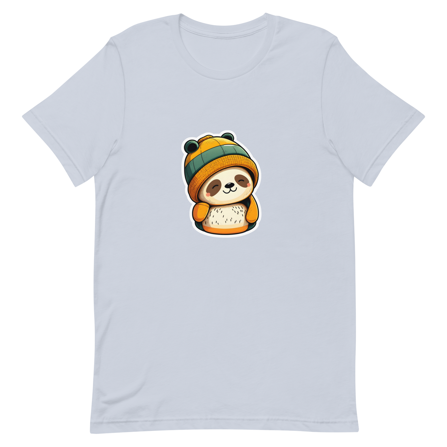 Unisex t-shirt with cute panda in the hat