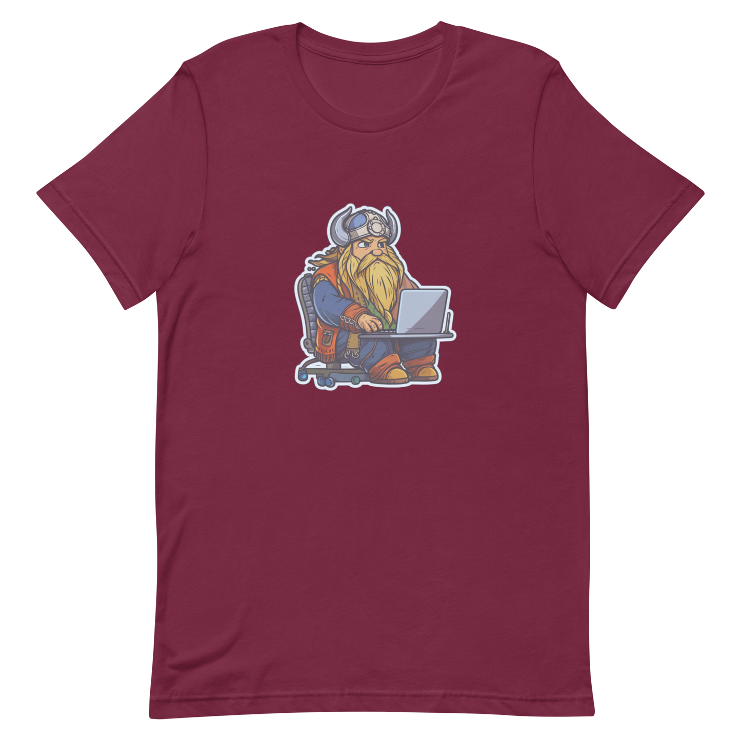 Unisex t-shirt with viking-programmer