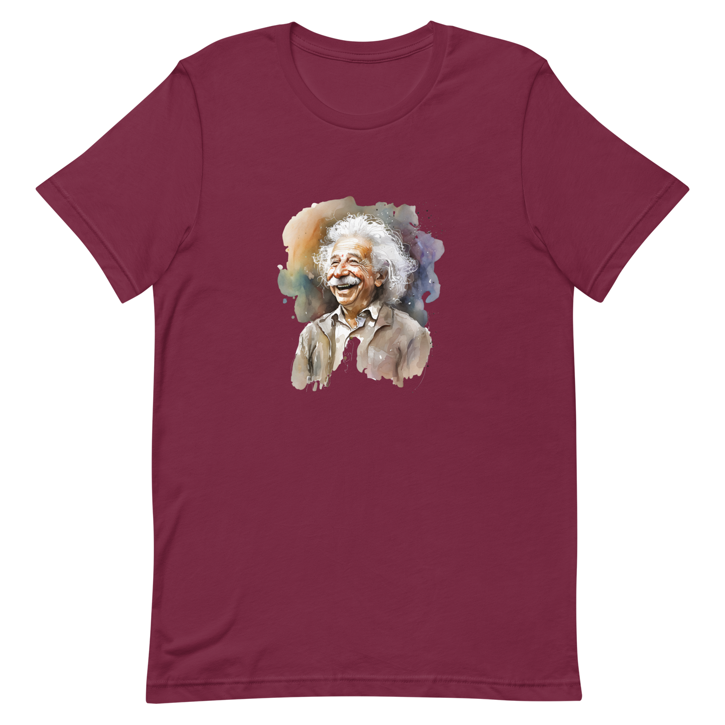 Unisex t-shirt with laughing Einstein