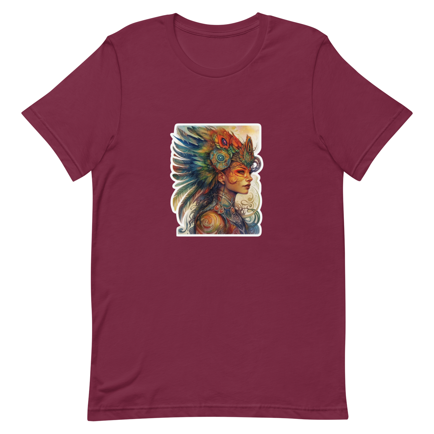 Unisex t-shirt with a beautiful phoenix woman