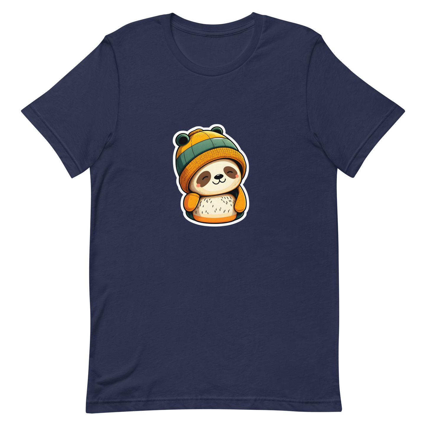 Unisex t-shirt with cute panda in the hat