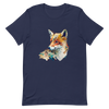 Unisex t-shirt with fox in patchwork style - Radiant Art of Radiant Group