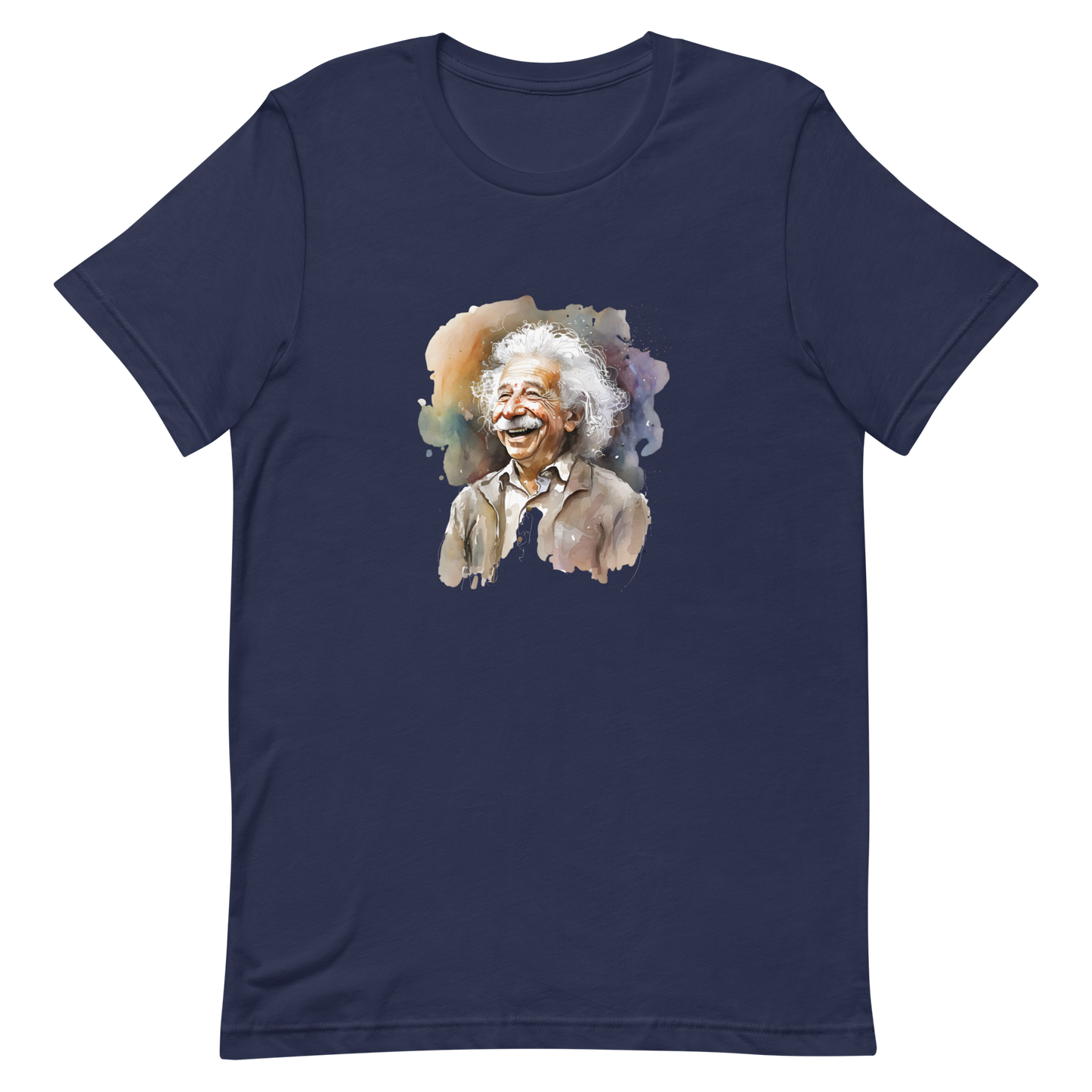 Unisex t-shirt with laughing Einstein