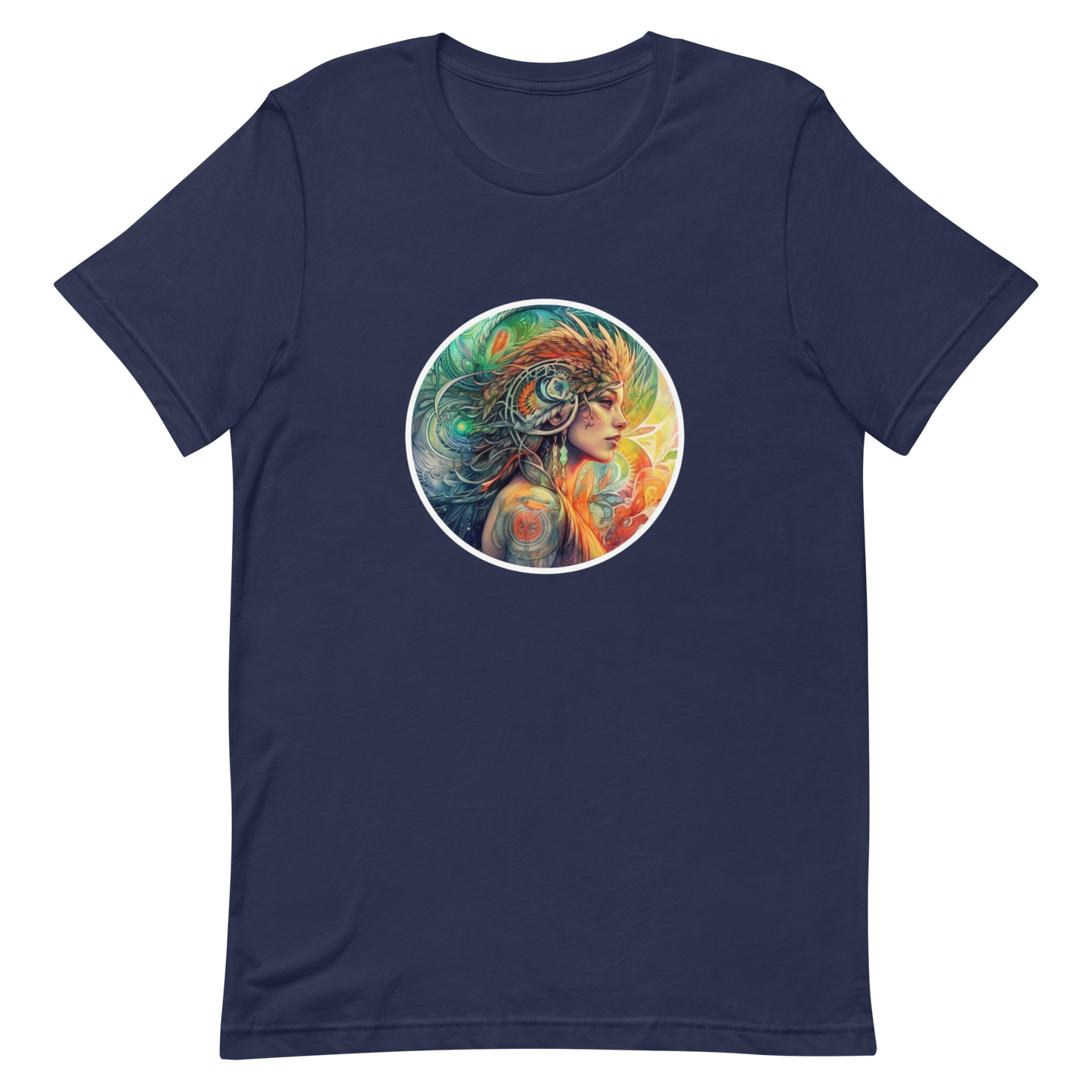 Unisex t-shirt with beautiful phoenix-woman