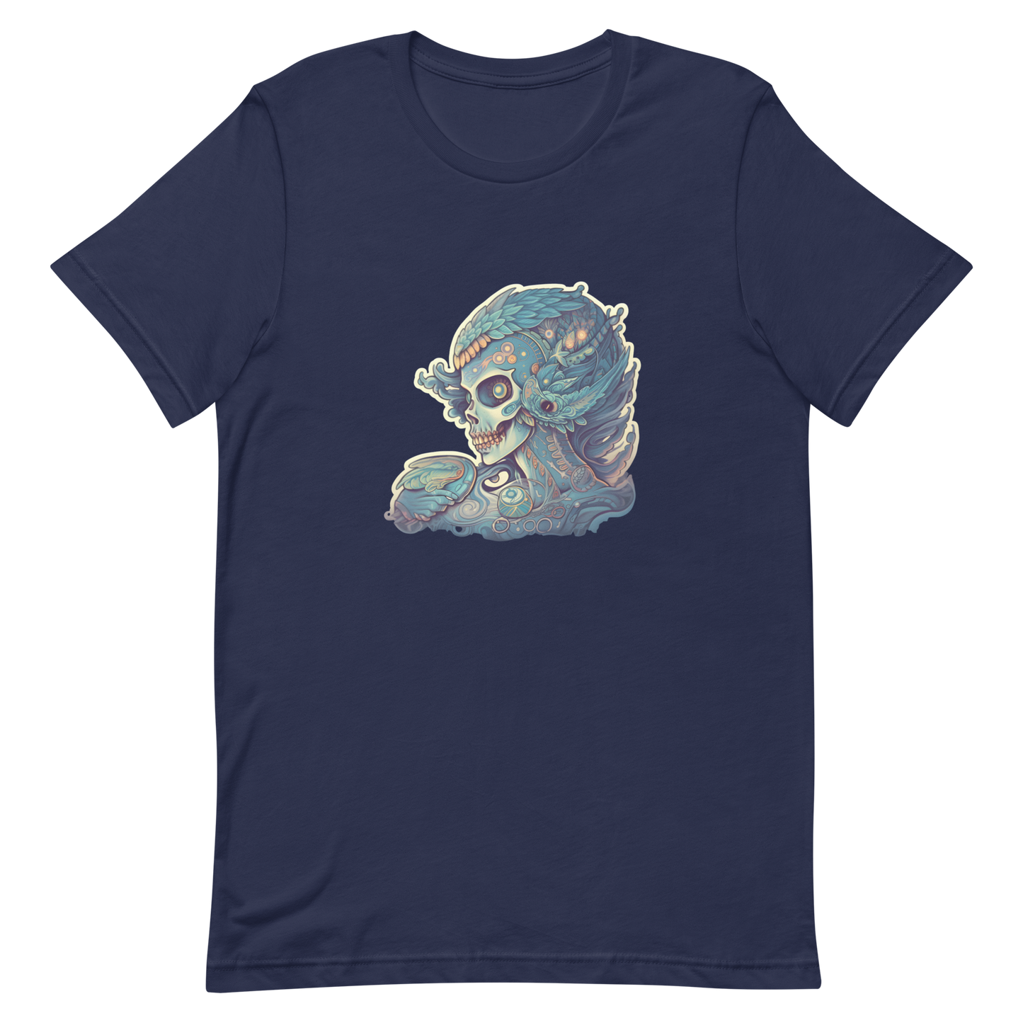 Unisex t-shirt for Halloween with female skull