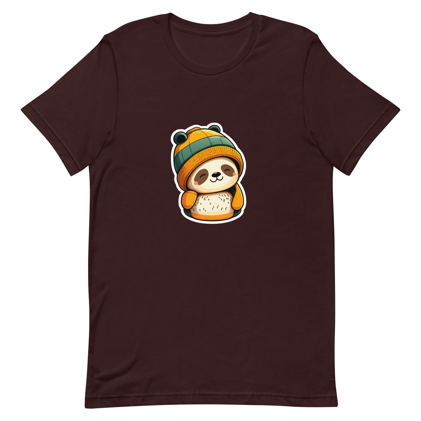 Unisex t-shirt with cute panda in the hat