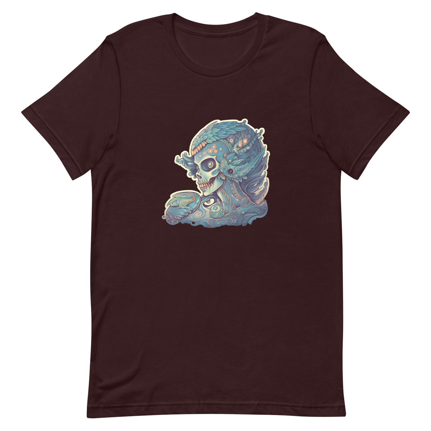 Unisex t-shirt for Halloween with female skull