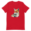 Unisex t-shirt with fox in patchwork style - Radiant Art of Radiant Group