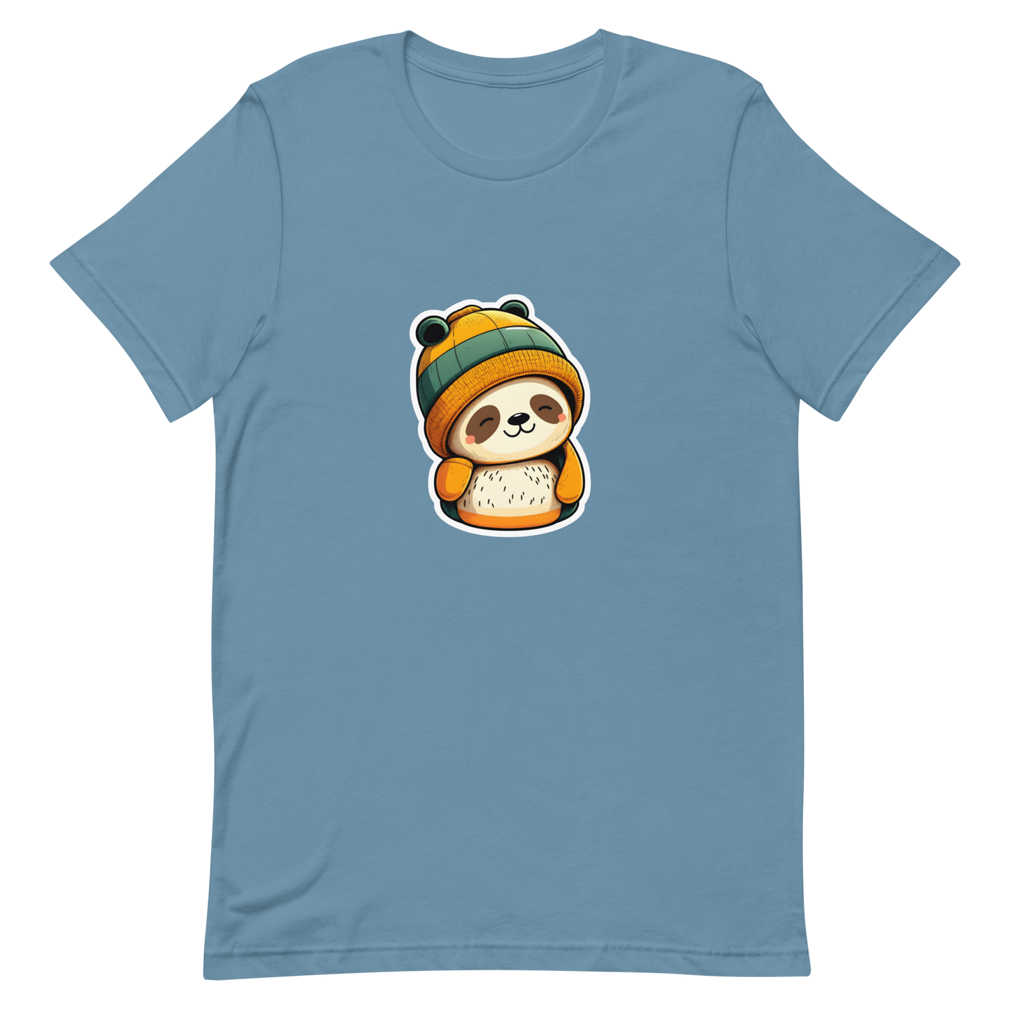 Unisex t-shirt with cute panda in the hat
