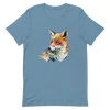 Unisex t-shirt with fox in patchwork style - Radiant Art of Radiant Group