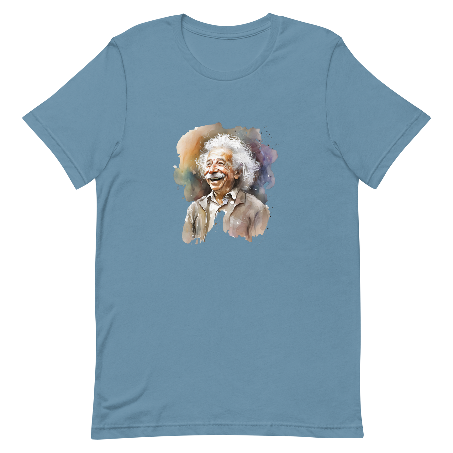 Unisex t-shirt with laughing Einstein