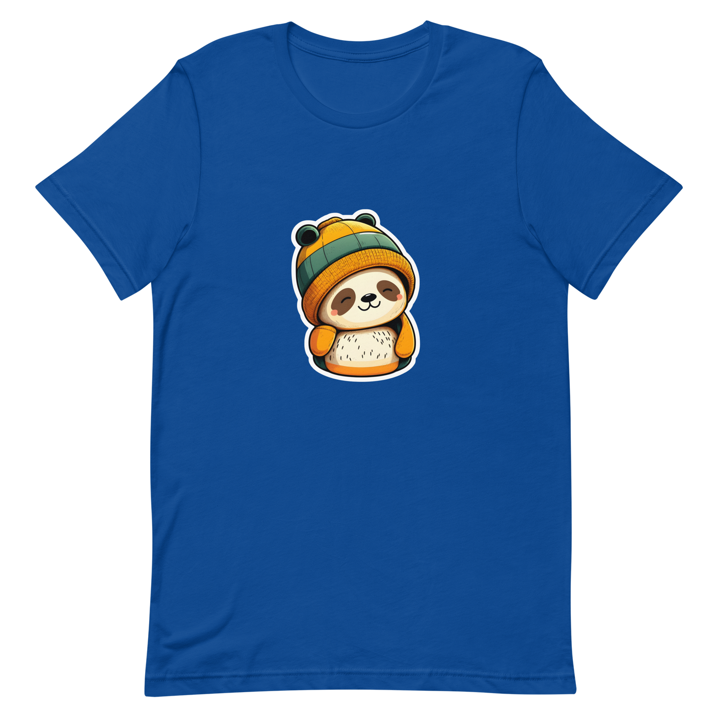 Unisex t-shirt with cute panda in the hat