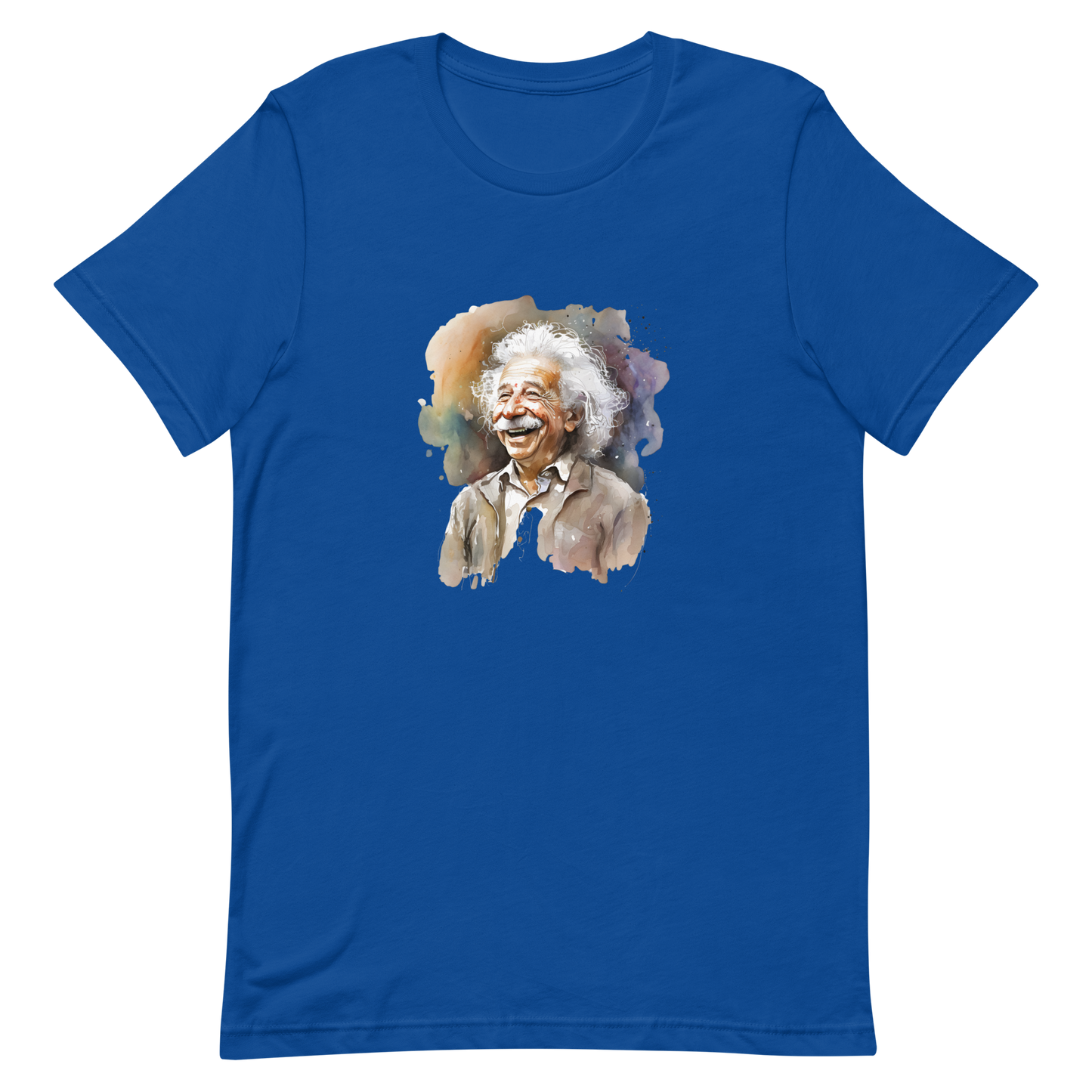 Unisex t-shirt with laughing Einstein