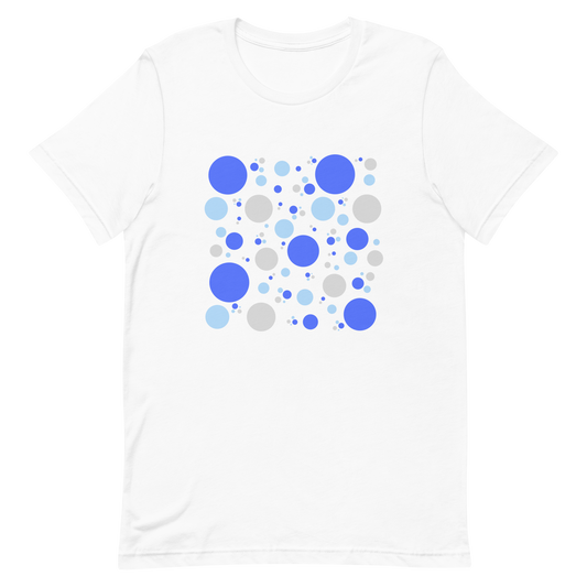 Unisex t-shirt with colorful circles