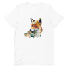 Unisex t-shirt with fox in patchwork style - Radiant Art of Radiant Group