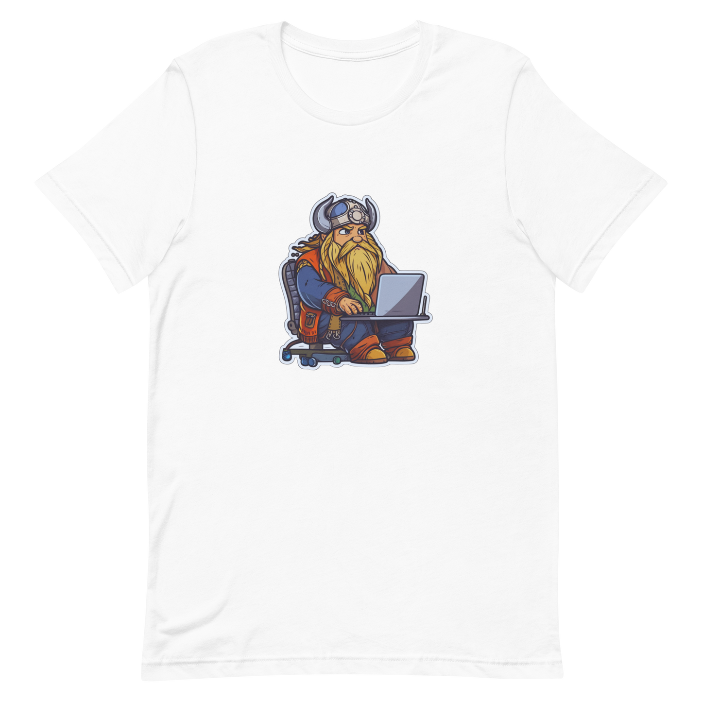 Unisex t-shirt with viking-programmer