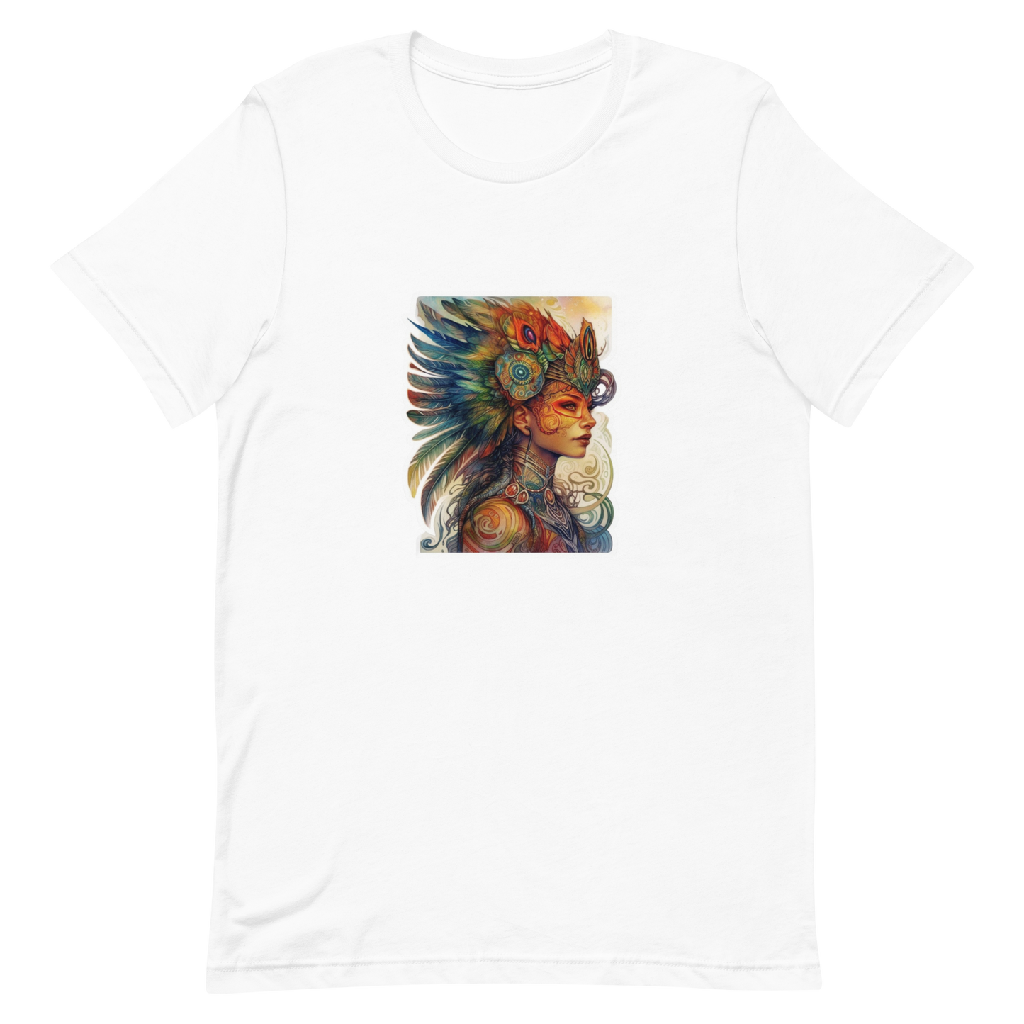 Unisex t-shirt with a beautiful phoenix woman