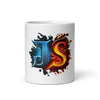 White glossy mug with JavaScript - Radiant Art of Radiant Group